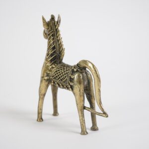 Dhokra Art Horse Statue