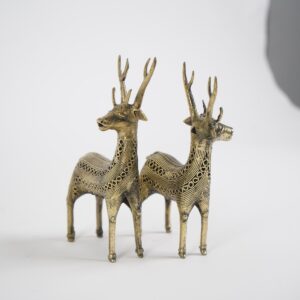 Dhokra Art Brass Deer Set