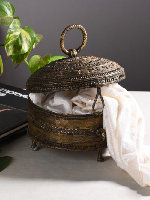 Brass Jewellery box Bastar Art