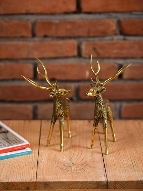 Dhokra Art Reindeer Figurines
