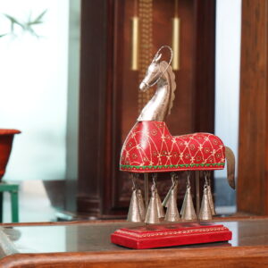 Iron Bell Horse with Base
