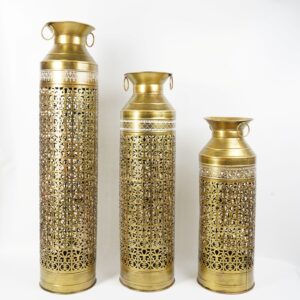 Iron Block Pot with Lite New Gold