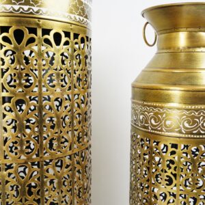 Iron Block Pot with Lite New Gold
