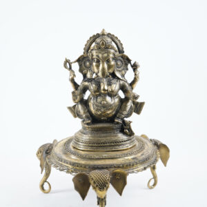 Ganesha Idol on Ornamental Pedestal
