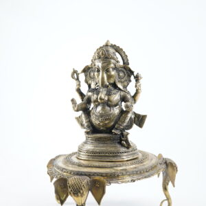 Ganesha Idol on Ornamental Pedestal