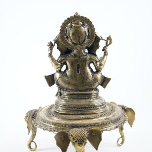 Ganesha Idol on Ornamental Pedestal