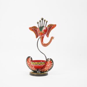 Iron Ganesh T Light Candle stand
