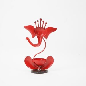 Iron Ganesh T Light Candle stand