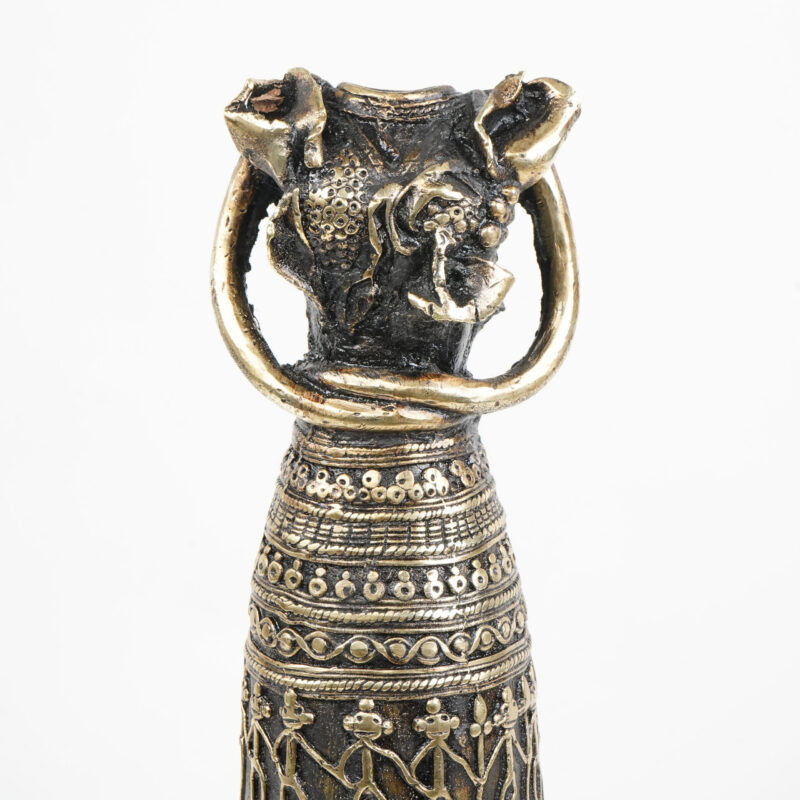 flower vase tribal lady