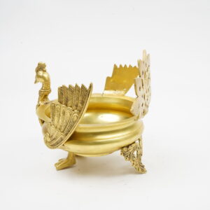 Royal Brass Peacock Urli Bowl