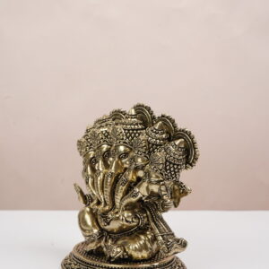 Panchmukhi Ganesha Brass Idol