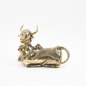 Ornate Brass Nandi Idol