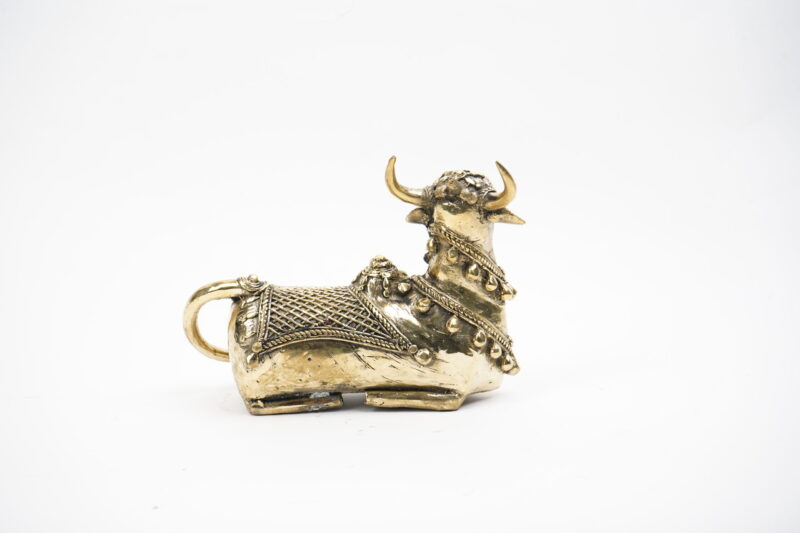 Ornate Brass Nandi Idol