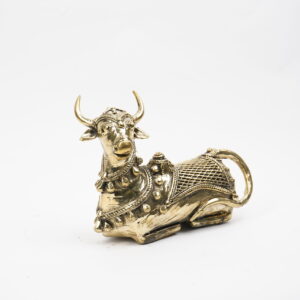 Ornate Brass Nandi Idol